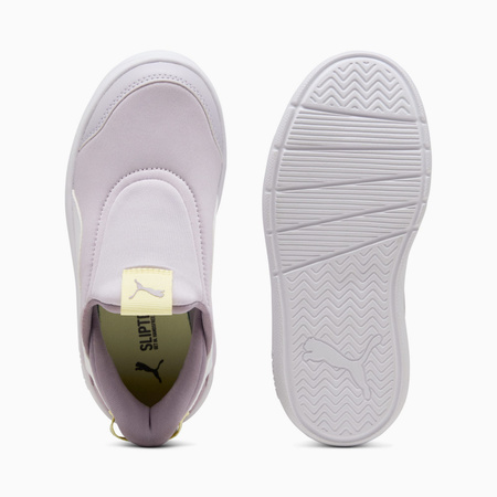 Buty sportowe dziewczęce Puma COURTFLEX V3 SLIPTECH PS fioletowe 39973408