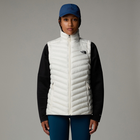 Bezrękawnik puchowy damski The North Face HUILA beżowy NF0A85AIQLI