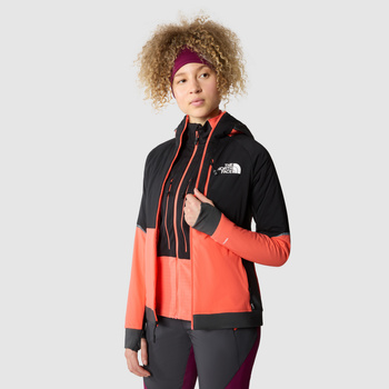 Kurtka narciarska damska The North Face DAWN TURN HYBRID VENTRIX pomarańczowa NF0A7Z91O13