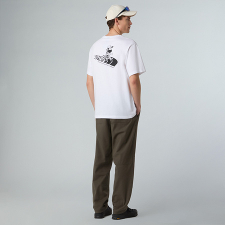 Koszulka unisex The North Face RUN GRAPHIC RELAXED biała NF0A8F2PFN4