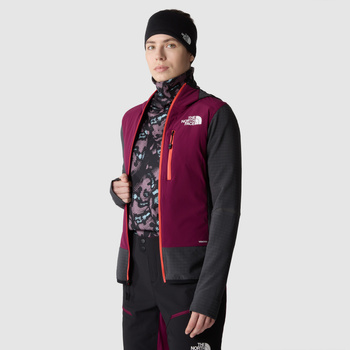Kurtka narciarska damska The North Face DAWN TURN HYBRID VENTRIX bordowa NF0A7Z92O1R