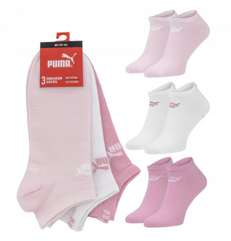 Skarpety unisex Puma ELEMENTS PLAIN SNEAKER 3-PACK wielokolorowe 94710901