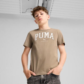 Koszulka chłopięca Puma SQUAD BIG GRAPHIC beżowa 68277267