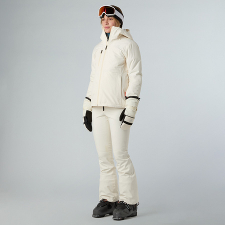 Kurtka narciarska damska The North Face DESCENDIT beżowa NF0A8DDTQLI