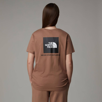 Koszulka damska The North Face REDBOX brązowa NF0A87NK6E1