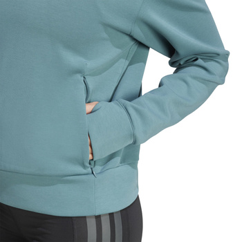 Bluza treningowa damska adidas D4T turkusowa JW3395