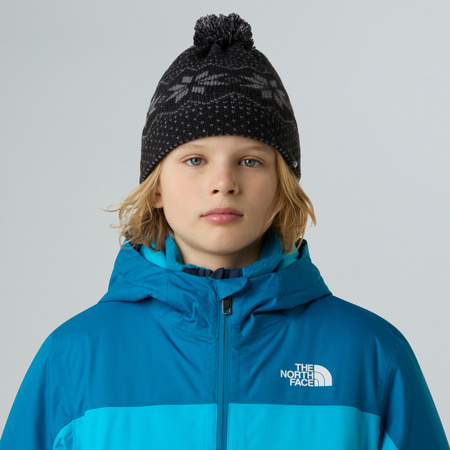 Czapka zimowa dziecięca The North Face CABIN SKI TUKE czarna NF0A8CGTSWL