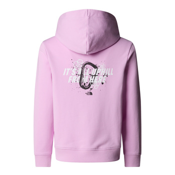 Bluza z kapturem dziewczęca The North Face GRAPHIC RELAXED różowa NF0A8AXR6FI