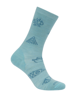 Skarpety damskie Icebreaker LIFESTYLE ULTRALIGHT CREW niebieskie IB0A574D0IX