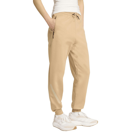 Spodnie dresowe damskie adidas Z.N.E. beżowe JW7739