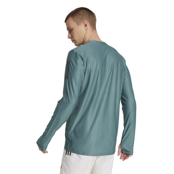 Longsleeve do biegania męski adidas OWN THE RUN turkusowy KC2208