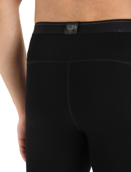 Męskie legginsy termoaktywne Icebreaker Merino 260 Tech czarne IB104373001