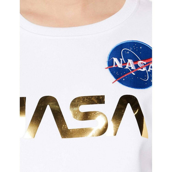 Bluza damska Alpha Industries NASA PM biała 198037-438