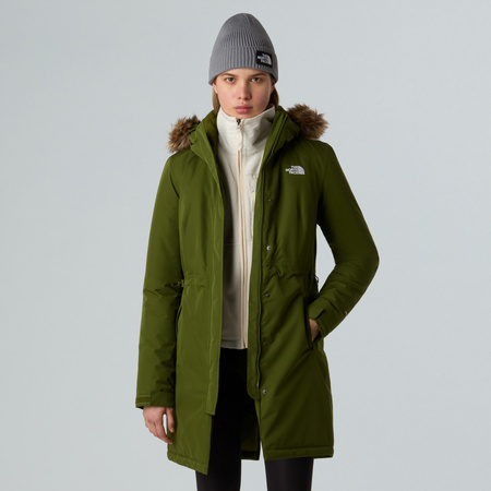 Parka z kapturem damska The North Face ZANECK zielona NF0A8DZNBRI