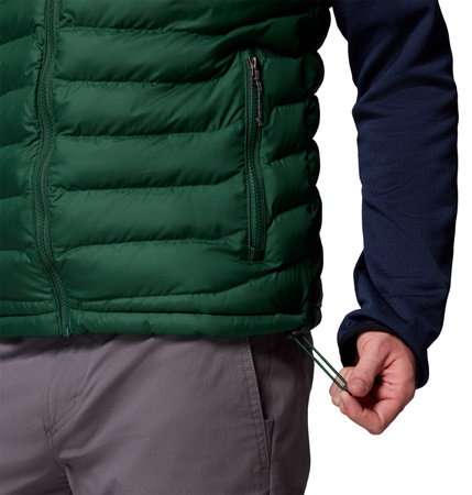 Bezrękawnik puchowy męski Columbia POWDER LITE II zielony 2086974375