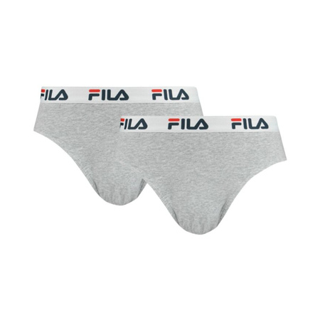 Slipy męskie Fila BRIEF 2-PACK szare FU5015/2400