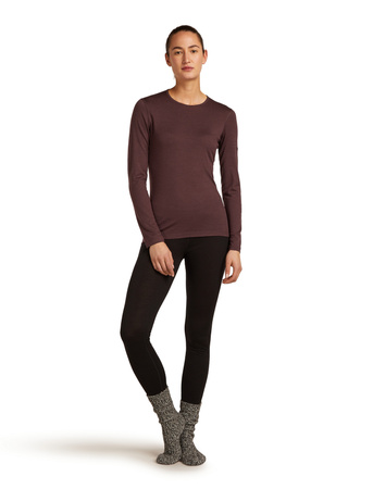 Longsleeve termiczny damski Icebreaker 200 OASIS bordowy IB1043750GW
