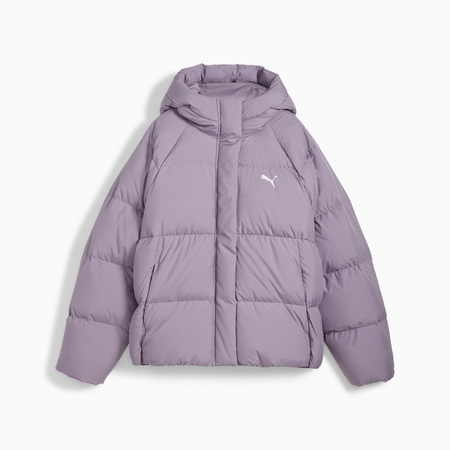 Kurtka z kapturem damska Puma DOWN PUFFER fioletowa 62648730