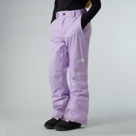 Spodnie narciarskie dziewczęce The North Face FREEDOM INSULATED fioletowe NF0A88UHQZI