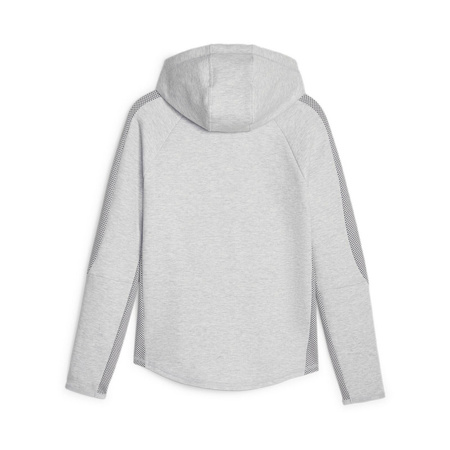 Bluza z kapturem damska Puma EVOSTRIPE FZ szara 67607304
