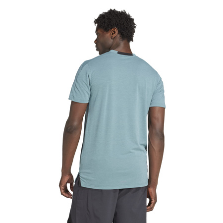 Koszulka treningowa męska adidas D4T niebieska JX3285