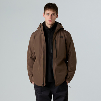 Kurtka wodoodporna męska The North Face NORTH TABLE DOWN TRICLIMATE brązowa NF0A84IG5EX