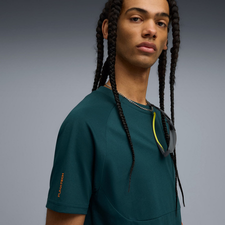 Koszulka męska Puma PUMATECH POCKET zielona 62967375