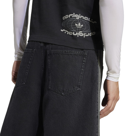 Spodenki jeansowe męskie adidas ADICOLOR FIREBIRD czarne JC6719