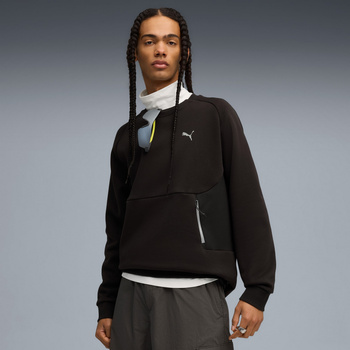 Bluza męska Puma PUMATECH RELAXED CREW FL czarna 63343601