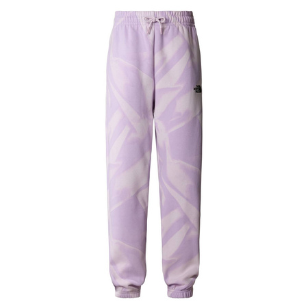 Spodnie dresowe damskie The North Face ESSENTIAL JOGGER PRINT fioletowe NF0A881EUI6