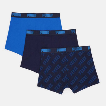 Bokserki męskie Puma LOGO AOP 3-PACK wielokolorowe 93554702