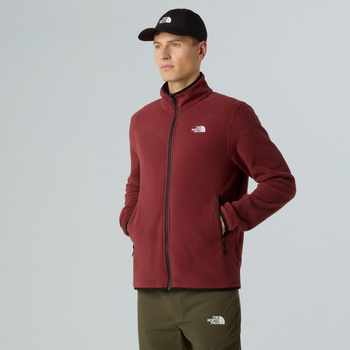 Polar męski The North Face GLACIER FLEECE bordowy NF0A8D0R0VO