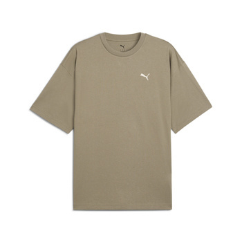 Koszulka męska Puma WARDROBE ESS OVERSIZED beżowa 62964683