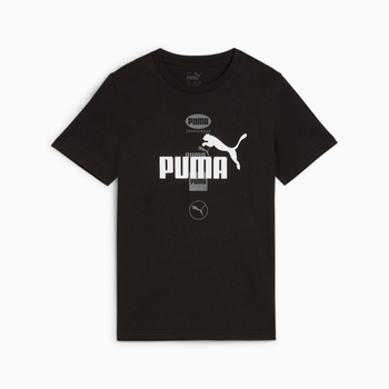 Koszulka chłopięca Puma POWER GRAPHIC czarna 68185801