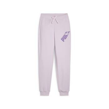 Spodnie dresowe dziewczęce Puma POWER COLORBLOCK fioletowe 67936460