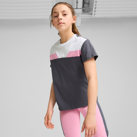 Koszulka dziewczęca Puma POWER RELAXED szara 68178669