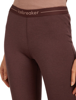Legginsy termiczne damskie Icebreaker 200 OASIS bordowe IB1043830GW