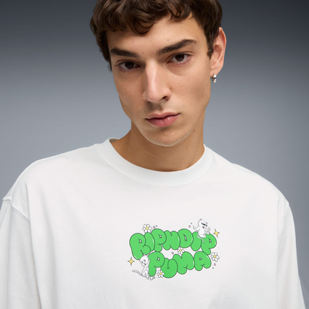 Koszulka męska Puma X RIPNDIP BOXY GRAPHIC biała 63241302