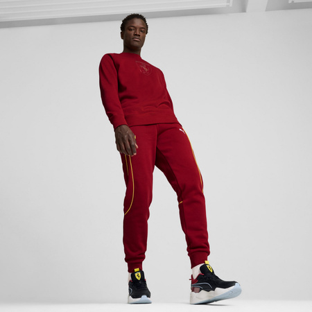 Bluza męska Puma FERRARI RACE GRAPHIC CREW bordowa 62843405