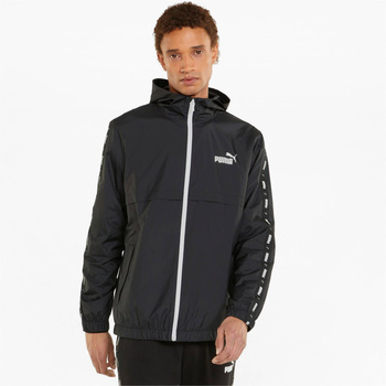 Kurtka softshell męska Puma ESSENTIAL+ TAPE WINDBREAKER czarna 84747701