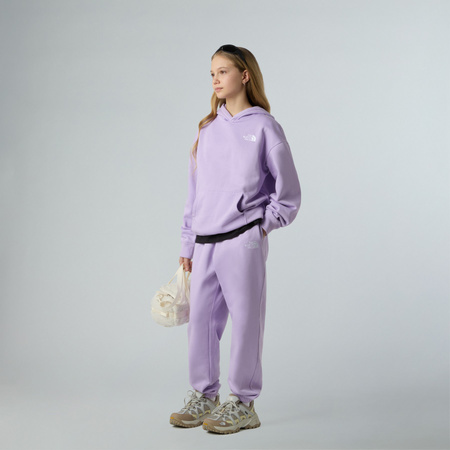 Spodnie dresowe dziecięce The North Face ESSENTIAL LOOSE fioletowe NF0A8BHSQZI