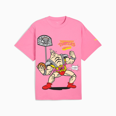 Koszulka męska Puma HOOPS X TMNT III różowa 63167601