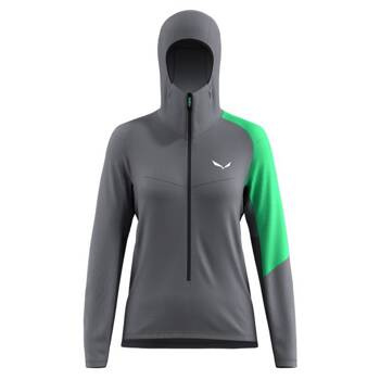 Bluza z kapturem damska Salewa NXT szara 00-0000029062_0531