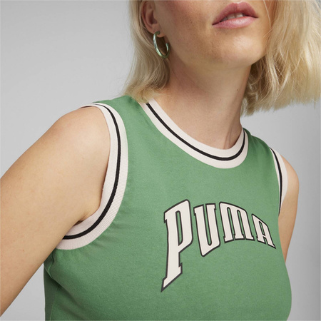 Crop top damski Puma TEAM FOR THE FANBASE GRAPHIC zielony 62502486