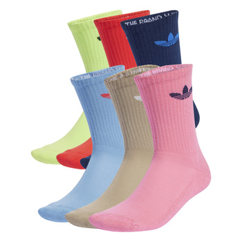 Skarpety unisex adidas TREFOIL CUSHION 6-PACK wielokolorowe JY2679