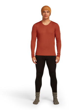 Longsleeve termiczny męski Icebreaker 175 EVERYDAY pomarańczowy IB1044830BA