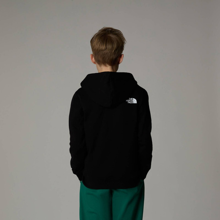 Bluza z kapturem chłopięca The North Face TOPOGRAPHIC REGULAR czarna NF0A89HJJK3