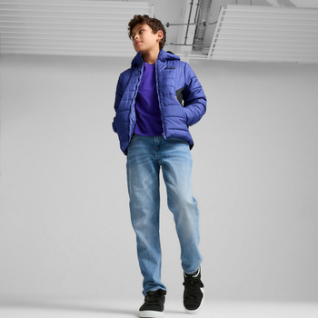 Kurtka z kapturem chłopięca Puma ESS PADDED fioletowa 67055927