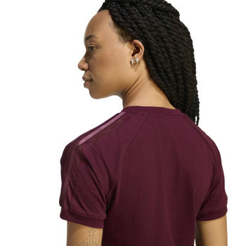 Koszulka damska adidas LACE CALI bordowa KC6453