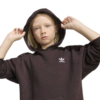 Bluza z kapturem dziecięca adidas LOOSE brązowa KE3729